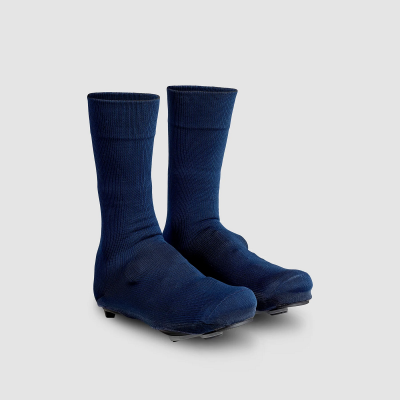 Flandrien Waterproof Knitted Road Shoe Covers Navy Blue 36-38 