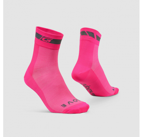 Hi-Vis Regular Cut Socks Pink Hi-Vis M  Gripgrab