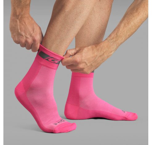 Hi-Vis Regular Cut Socks Pink Hi-Vis M  Gripgrab