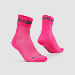 Gripgrab Hi-Vis Regular Cut Socks Pink Hi-Vis L 