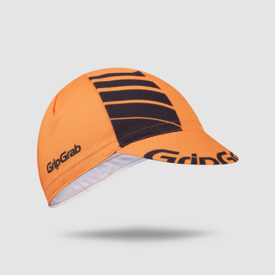 Lightweight Summer Cycling Cap Orange/Black S/M  Gripgrab