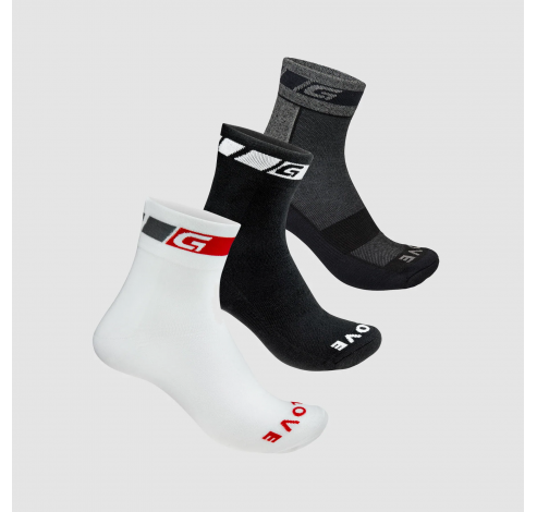 All-season Socks 3PACK Black S  Gripgrab