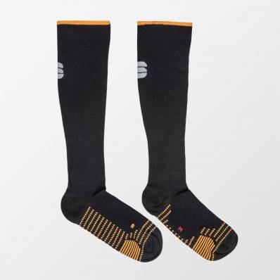 RECOVERY SOCKS BLACK ORANGE SDR   M 