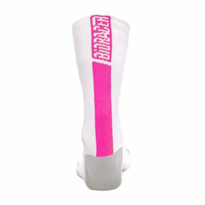 CO_BR20115 SUMMER SOCKS L White - Fluo Pink (Packed)  Bioracer