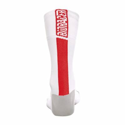 CO_BR20115 SUMMER SOCKS L White - Red  Bioracer