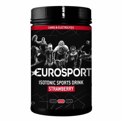 Eurosport Sports Drink Isotone aardbei - 600 gram  Eurosport Nutrition