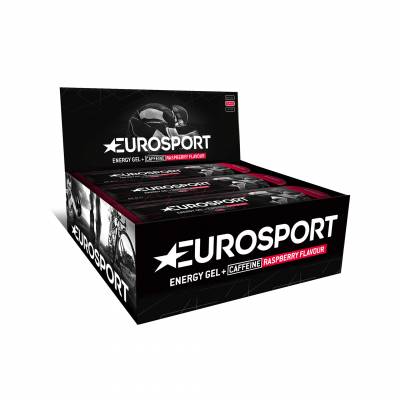 Eurosport Energy Gel framboos caffeïne 40 gram (doos x 20)  Eurosport Nutrition
