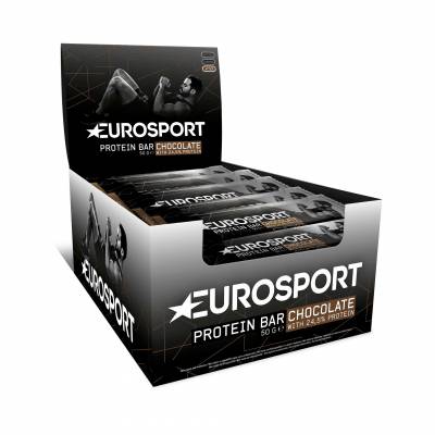 barres protéinées chocolat (boîte 15pcs)  Eurosport Nutrition