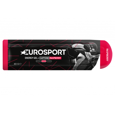 Energy Gel framboos caffeïne 40 gram  Eurosport Nutrition