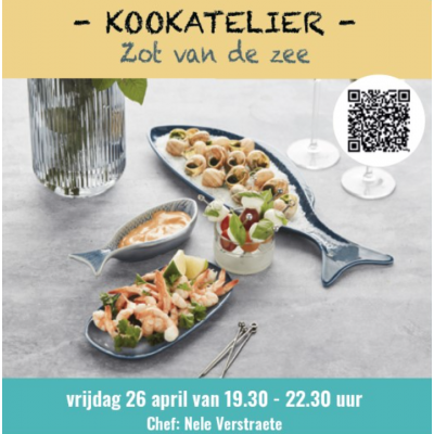 Workshop Zot van de zee  Vrijdag 26/04 19.30-22.30 met Nele Verstraete   Workshops