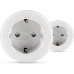 Qnect Prise intelligente Wi-Fi | EU Schuko Type F/E | Ensemble Duo 16A ou 3680W 