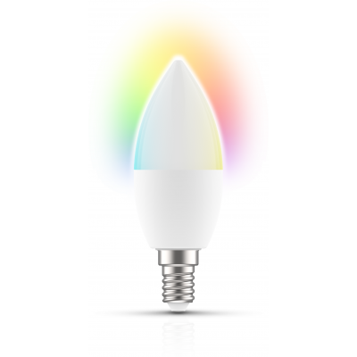 Bougie LED intelligente Wi-Fi | E14 | RVB-2700K | 4.5W = 40W 