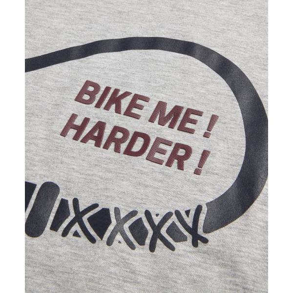 ANTWRP Bike me harder! organic t-shirt L Grey Chiné