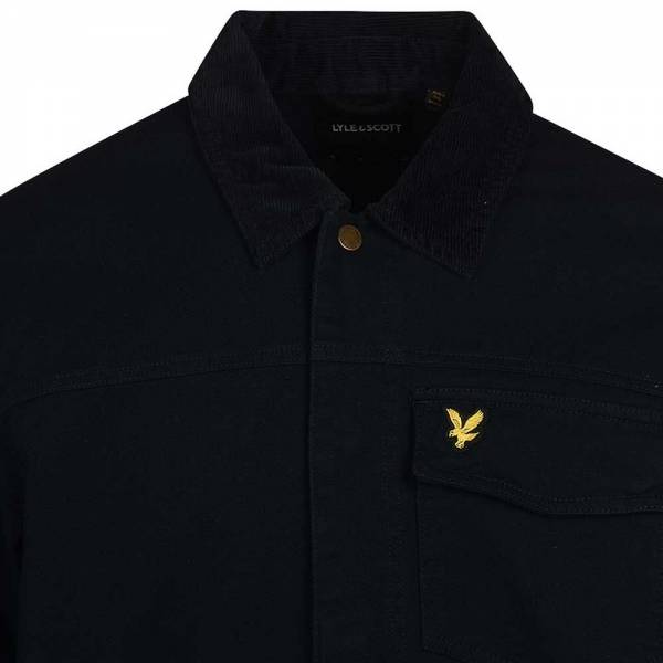 Lyle&Scott Cord Collar Trucker Dark Navy L