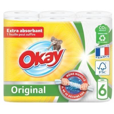 KEUKENROL ORIGINAL 6 ROLLEN  Okay