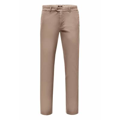 Chino Broek Stretchkatoen Beige 36-34  Fynch-Hatton