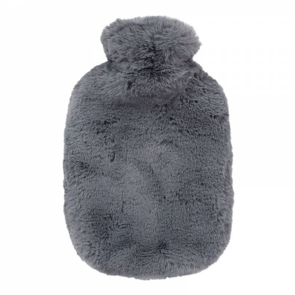 Warmwaterkruik met extra zachte fleece hoes olijfgroen 2l 