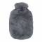 Warmwaterkruik met extra zachte fleece hoes olijfgroen 2l 