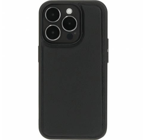 Leather 2 in1 Wallet Case iPhone 15 Pro Black  Mobiparts