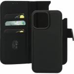 Leather 2 in1 Wallet Case iPhone 15 Pro Max Black    