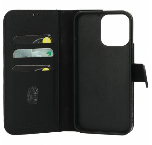 Leather 2 in1 Wallet Case iPhone 15 Pro Max Black     Mobiparts