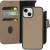 Leather 2 in1 Wallet Case iPhone 15 Taupe    Mobiparts