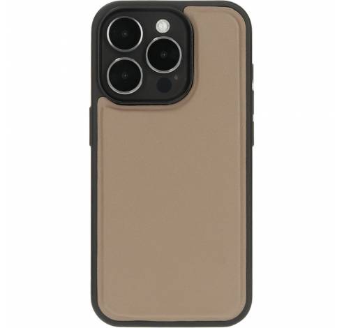 Leather 2 in1 Wallet Case iPhone 15 Pro Taupe  Mobiparts