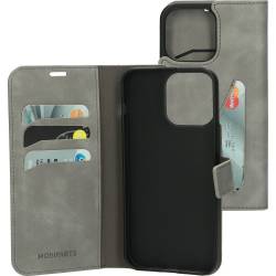 Classic Wallet Case Apple iPhone 15 Pro Max Grey  Mobiparts