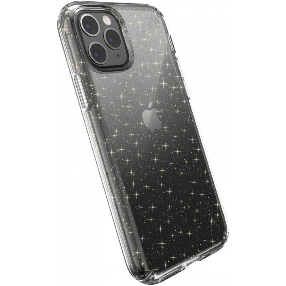 Mobiparts Smartphonehoesje Speck Presidio Clear + Glitter iPhone 11 Pro Clear/Go
