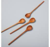 Lepel teak thin spoons medium - 4 stuks 