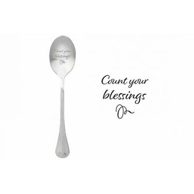 One Message Spoon Set6 Count Your Blessings  ONE MESSAGE SPOON