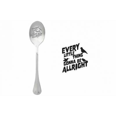 One Message Spoon Set6 Every Little Thing Gonna Be Allright  ONE MESSAGE SPOON