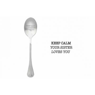 One Message Spoon Set6 Keep Calm Your Sister Loves You  ONE MESSAGE SPOON