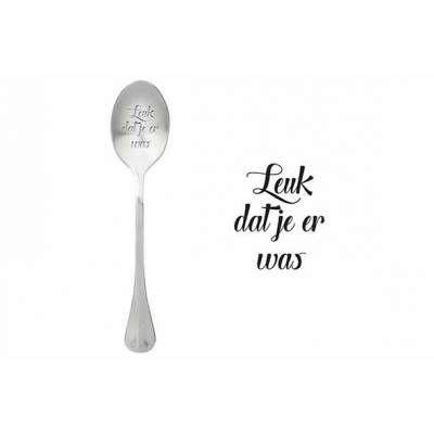 One Message Spoon Set6 Leuk Dat Je Er Was  ONE MESSAGE SPOON