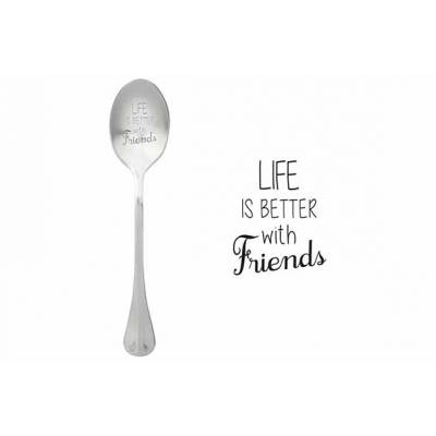 One Message Spoon Set6 Life Is Better With Friends  ONE MESSAGE SPOON