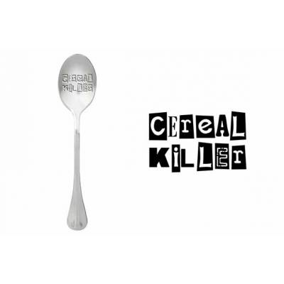 One Message Spoon Set6 Cereal Killer   ONE MESSAGE SPOON