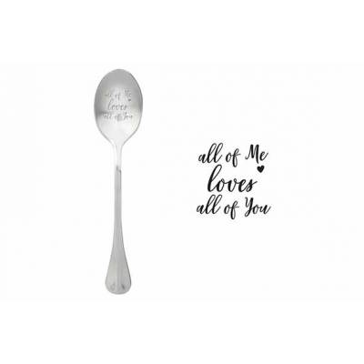 One Message Spoon Set6 All Of Me Loves All Of You  ONE MESSAGE SPOON