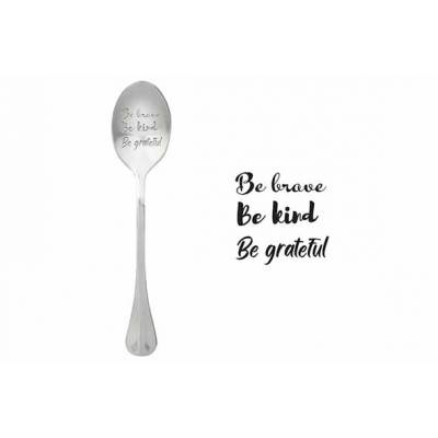 One Message Spoon Set6 Be Brave, Be Kind , Be Grateful  ONE MESSAGE SPOON
