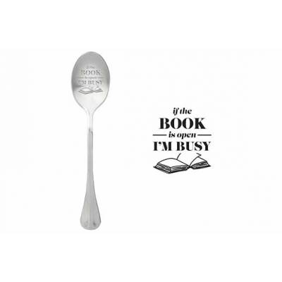 One Message Spoon Set6 If The Book Is Open I'm Busy  ONE MESSAGE SPOON