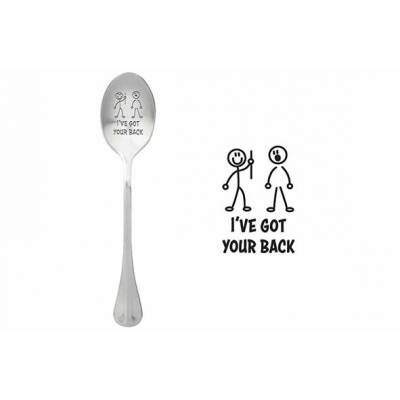 One Message Spoon Set6 I've Got Your Back  ONE MESSAGE SPOON