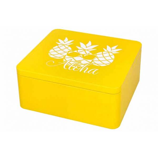 Colour Kitchen Giftbox Aloha 21x19xh9cm Geel 