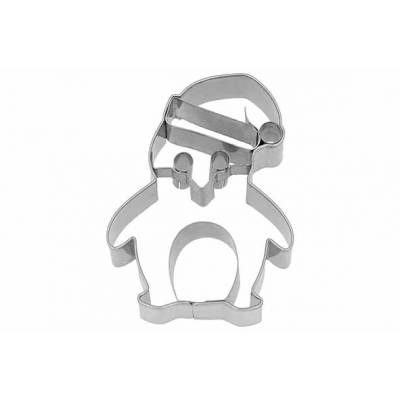 Koekjesvorm Kerst Pinguin 2,5x5,3xh7cm   Birkmann