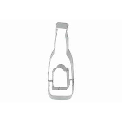 Koekjesvorm Bier Fles 2,5x2,7xh8,5cm   Birkmann