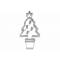 Koekjesvorm Kerstboom 2,5x4,7xh8,5cm  