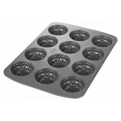 Easy Baking Bakplaat Voor 12 Mini-cakes Tulband D7cm - 37x26x3cm  Birkmann