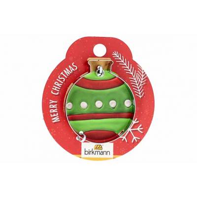 Koekjesvorm Kerstbal 5,5cm Hangkaart  Birkmann