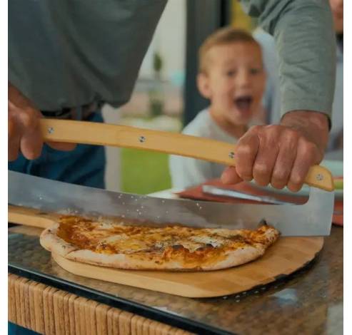 Pizza snijblad uit roestvrijstaal en bamboo  Solo Stove