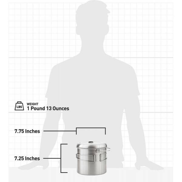 Kookpot uit rvs 4L 