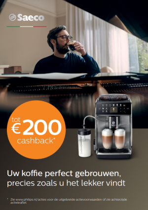 Philips Saeco Espresso: Tot €200 cashback