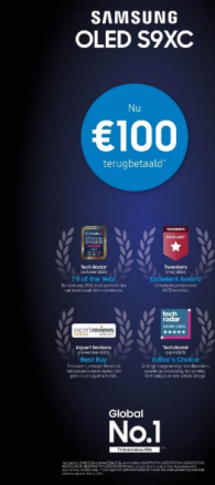 Samsung Oled TV (2023): €100 cashback